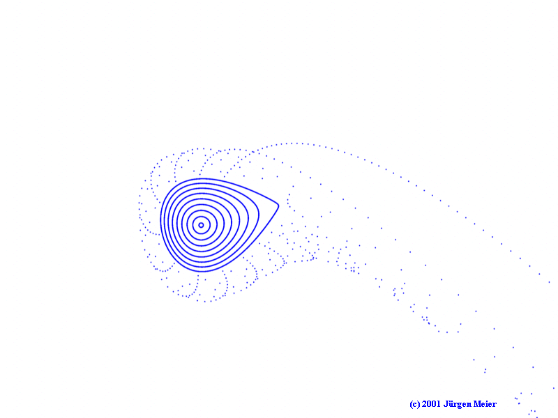 Quadratischer Henon Attraktor