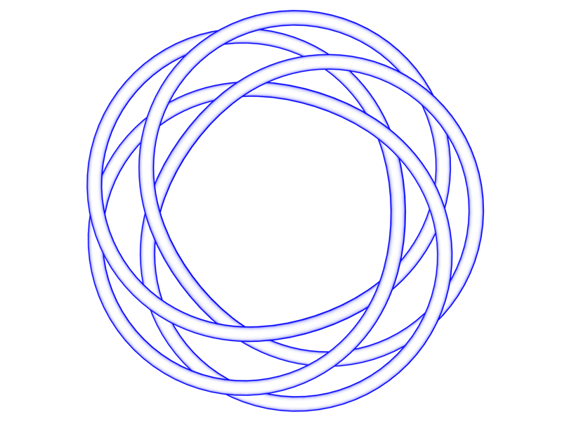 Torus Knoten (5,4)